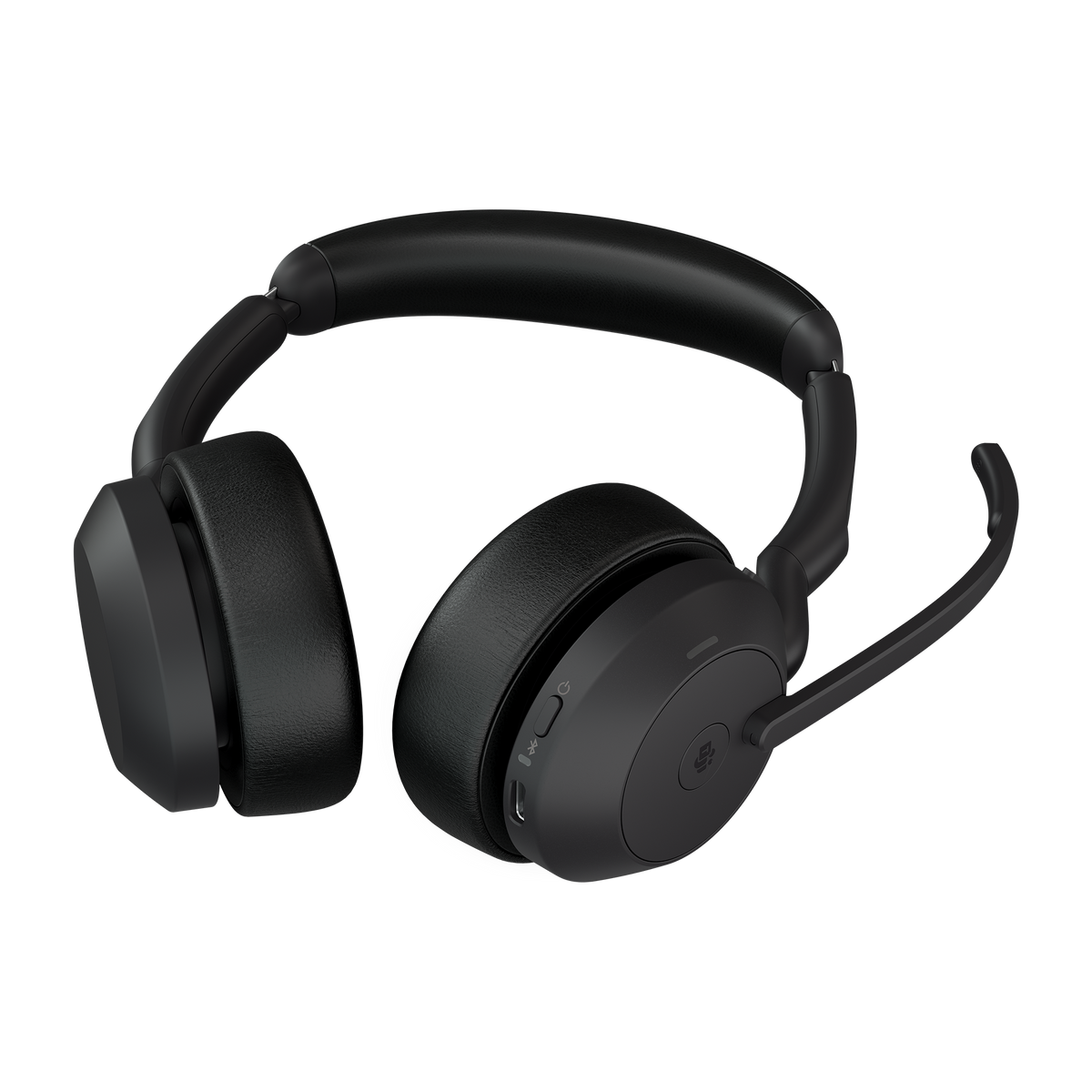 Jabra Evolve2 55 MS Stereo Link380c Belaidės ausinės Bluetooth USB-C, Juoda
