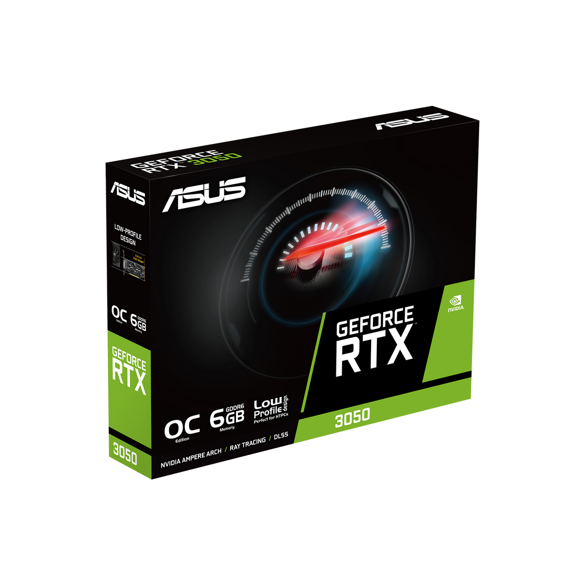 Asus GeForce RTX 3050 LP BRK OC Edition 6GB GDDR6 | NVIDIA | 6 GB | GeForce RTX 3050 | GDDR6 | DVI-D ports quantity 1 | HDMI ports quantity 1 | PCI Express 4.0