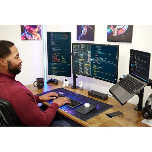 Kensington KB535 EQ Rechargeable Multi-Device Full Size Klaviatūra RF+BT, US, Space Grey