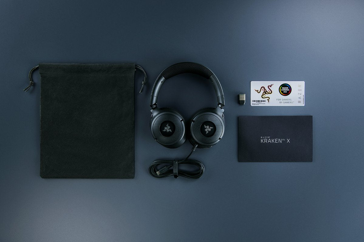 Razer Kraken V4 X Laidinės žaidimų ausinės, Juoda