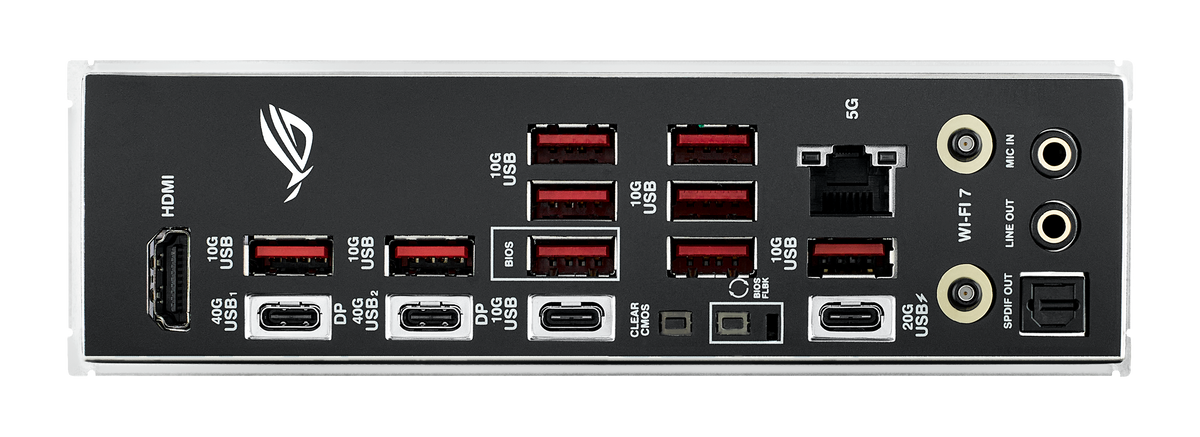 Asus ROG STRIX X870E-E GAMING WIFI | Processor family AMD | Processor socket AM5 | DDR5 | Supported hard disk drive interfaces SATA, M.2 | Number of SATA connectors 4