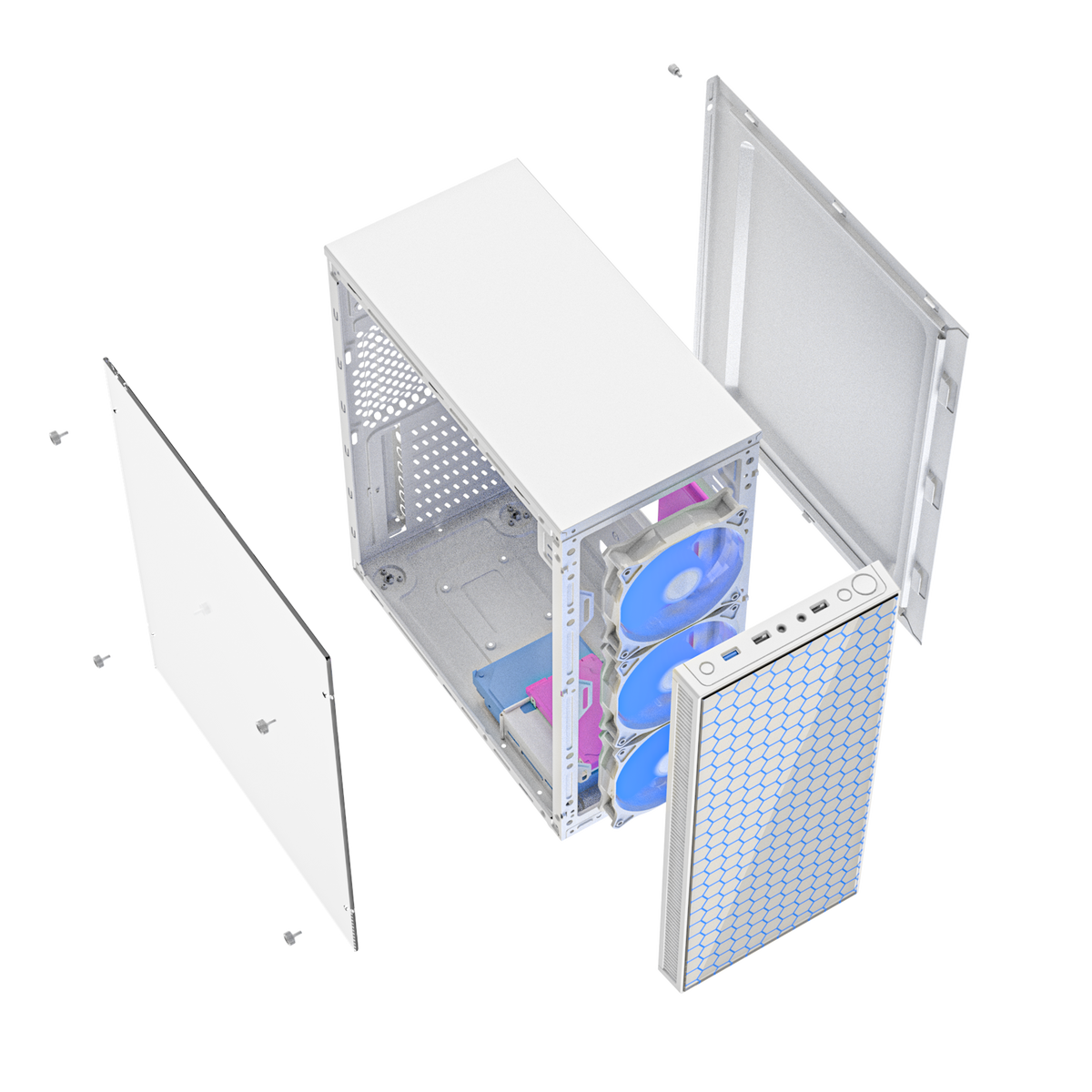 GEMBIRD Gaming ARGB case Fornax 500 wh