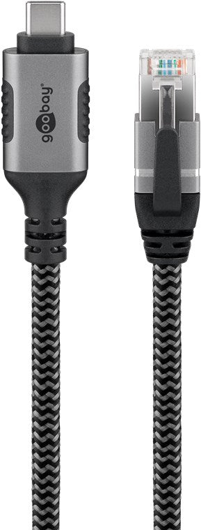 Goobay | USB-A 3.1 to RJ45 Ethernet Cable, 1 m | 70696 | Black