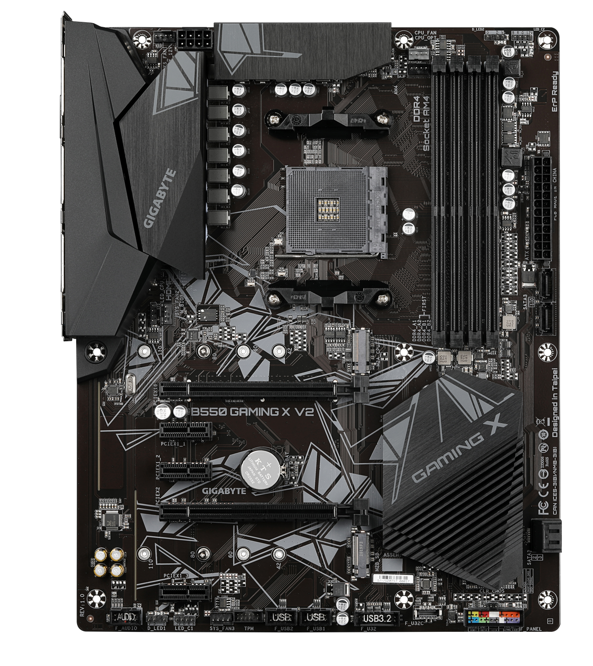 Gigabyte | B550 GAMING X V2 | Processor family AMD | Processor socket AM4 | DDR4 DIMM | Memory slots 4 | Chipset AMD B | ATX