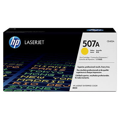 HP 507A (CE402A) Lazerinė kasetė, Geltona