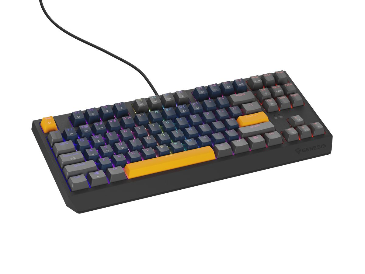 Genesis | THOR 230 | Mechanical Gaming Keyboard | Wired | US | Outemu Panda | Naval Blue Positive