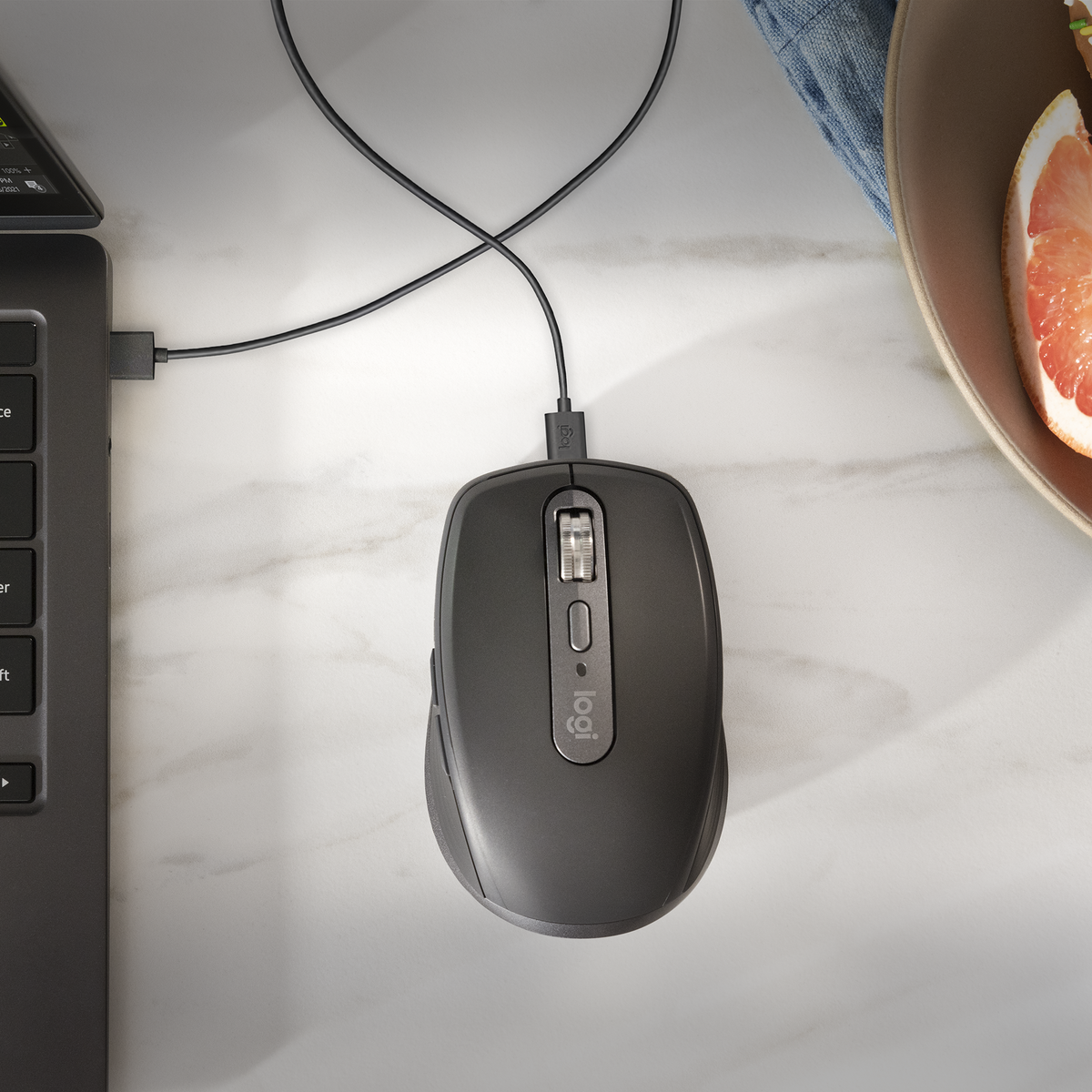 Belaidė pelė Logitech MX Anywhere 3S - RF Wireless + Bluetooth, Laser, 8000 DPI, Rose