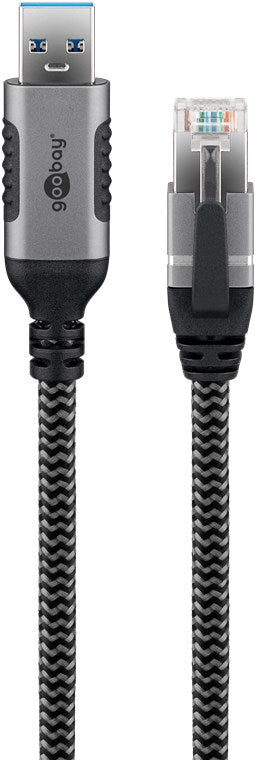 Goobay | USB-A 3.0 to RJ45 Ethernet Cable, 1 m | 70299