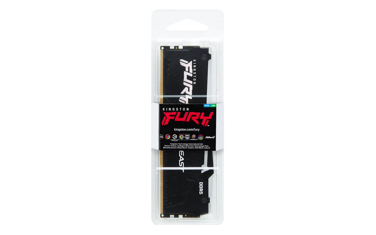 Kingston KF564C32BBEA-32 32GB 6400MT/s DDR5 CL32 DIMM FURY Beast Black RGB EXPO | Kingston
