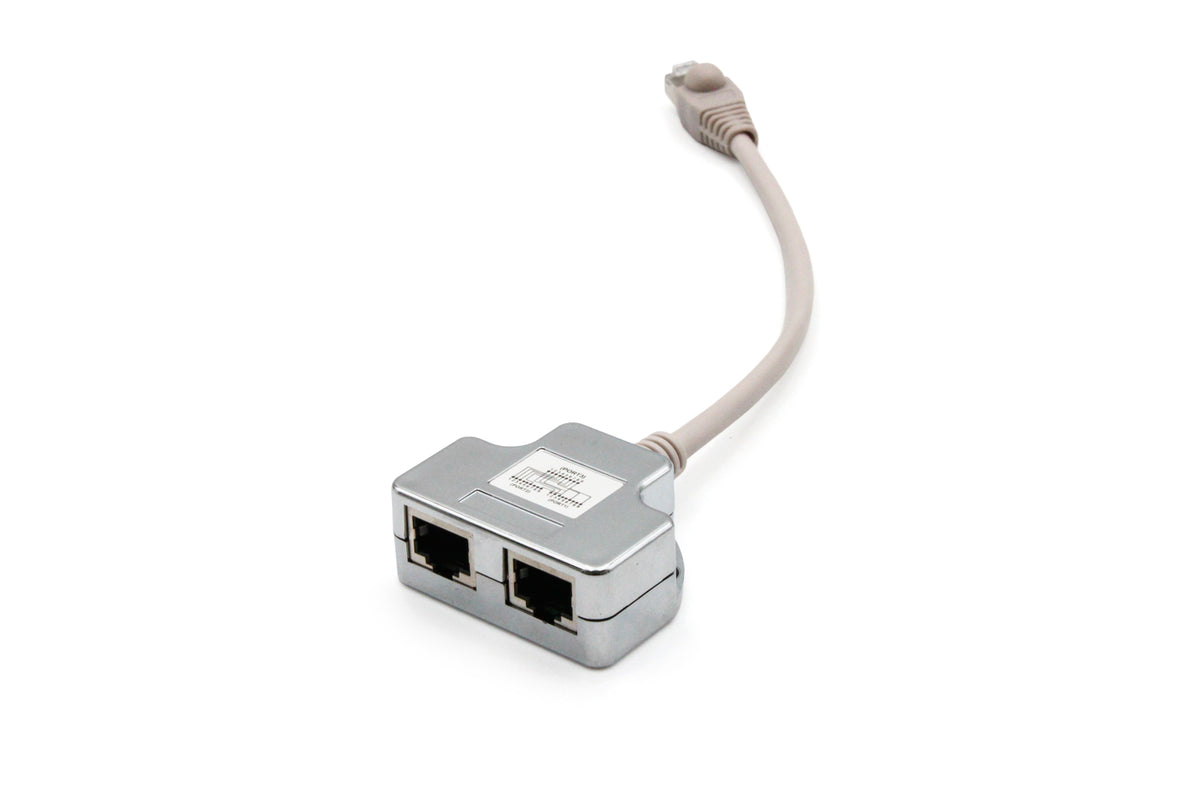 Digitus | CAT 5e patch cable adapter, 2x CAT 5e, shielded | DN-93904 | Black