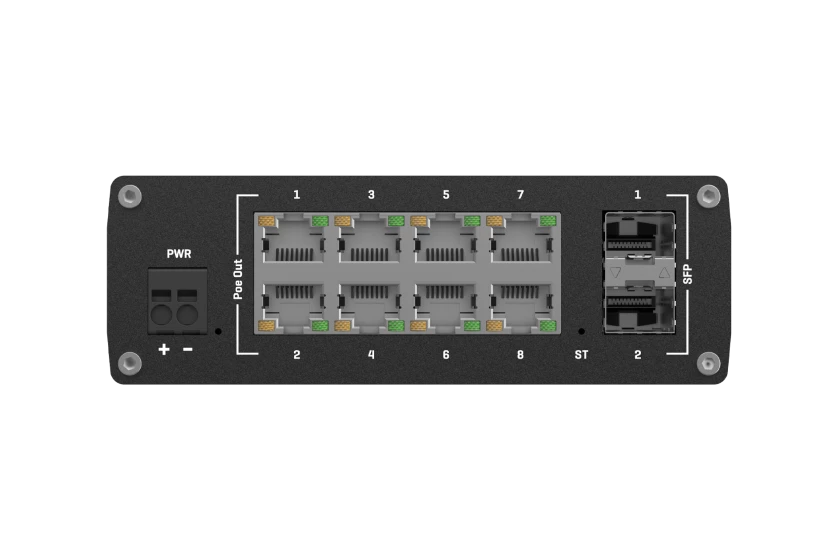 Teltonika | Switch, 8 ports | TSW202 | L2 managed | Wall-mountable | SFP ports quantity 2