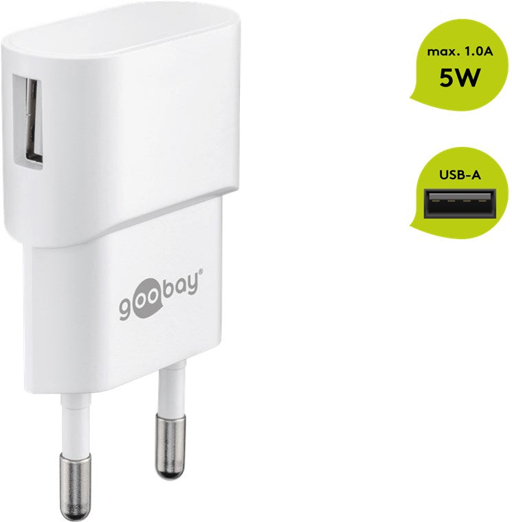 Goobay | USB charger Mains socket | 44948 | Power Adapter | USB 2.0 port A