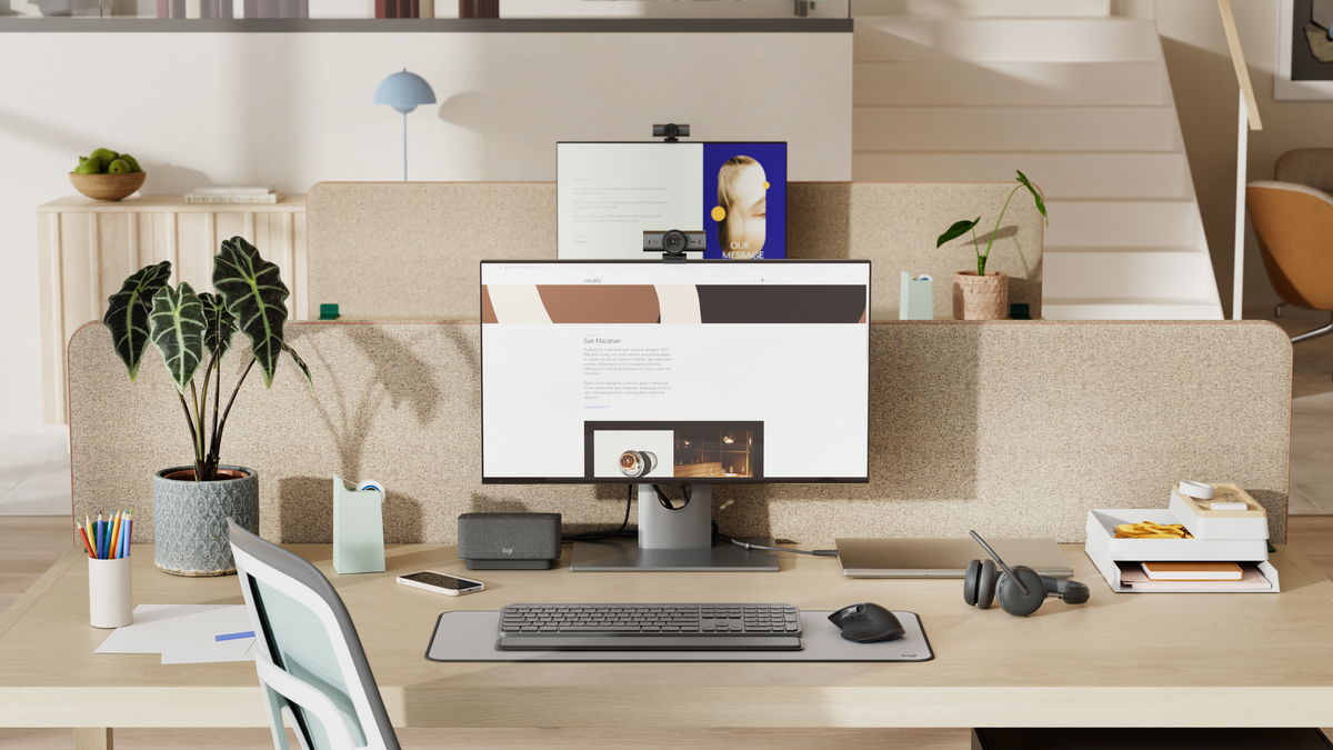Logitech MX Brio 705 for Business Internetinė kamera, 8.5 MP, 4K Ultra HD 4096x2160, USB-C, Graphite