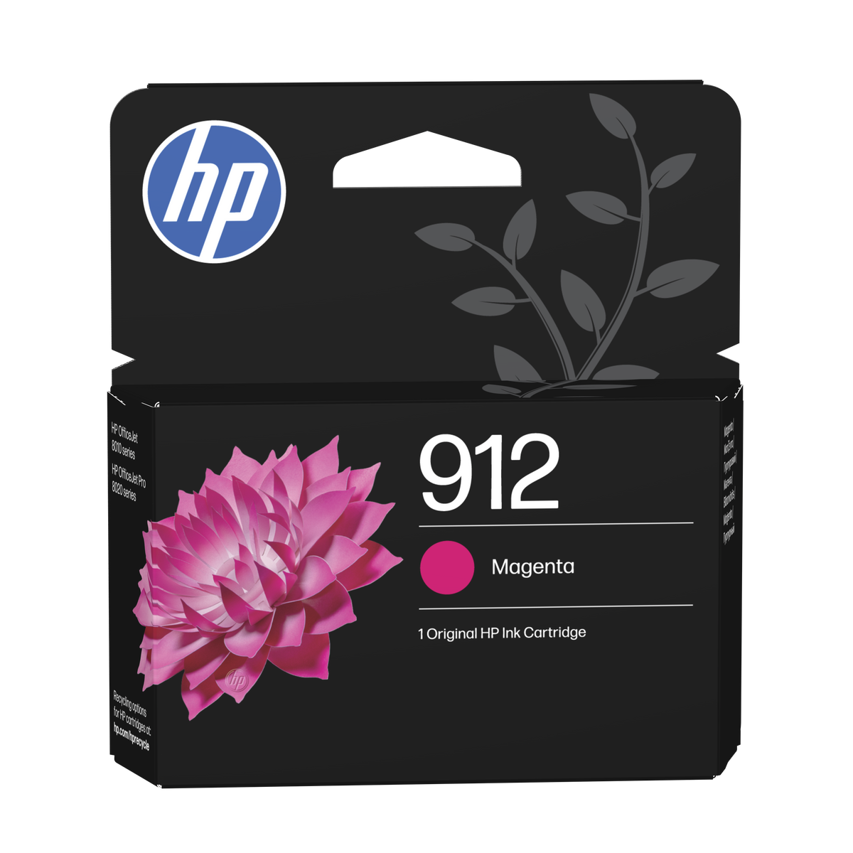 HP 912 (3YL78AE) Rašalinė kasetė, Purpurinė