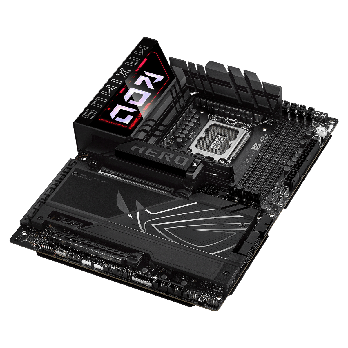 Asus ROG MAXIMUS Z890 HERO | Processor family Intel | Processor socket LGA1851 | DDR5 | Supported hard disk drive interfaces M.2, SATA | Number of SATA connectors 4