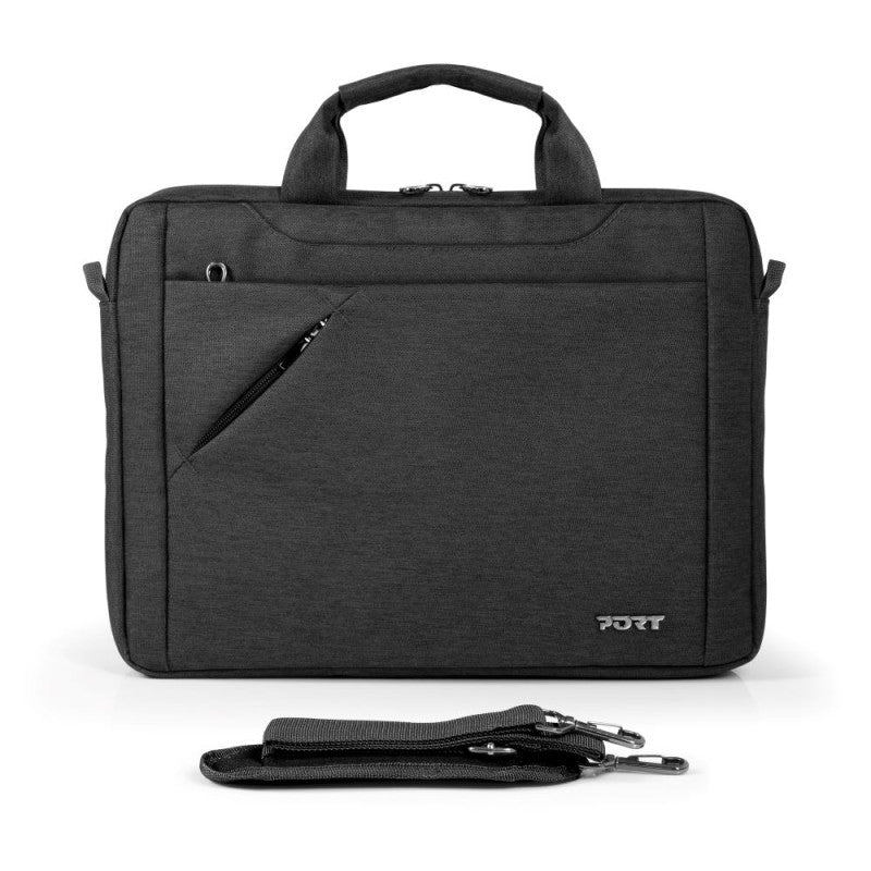 PORT DESIGNS | S13 Sydney ECO Case | Fits up to size 13/14 " | Top Loading | Shoulder strap | Black