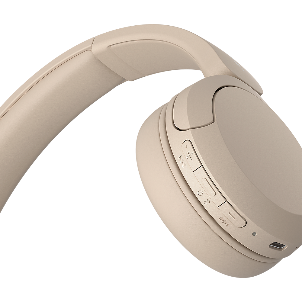 Sony | Wireless Headphones | WH-CH520 | Wireless | On-Ear | Microphone | Beige | Noise canceling | Wireless