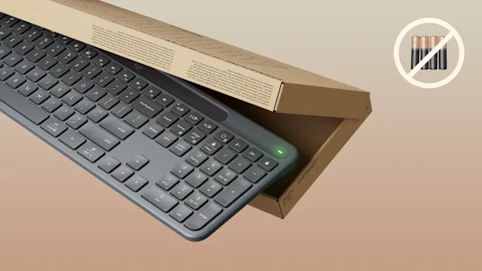 Logitech Signature Slim Solar+ K980 for Business Belaidė klaviatūra, RF+Bluetooth, US Int, Graphite