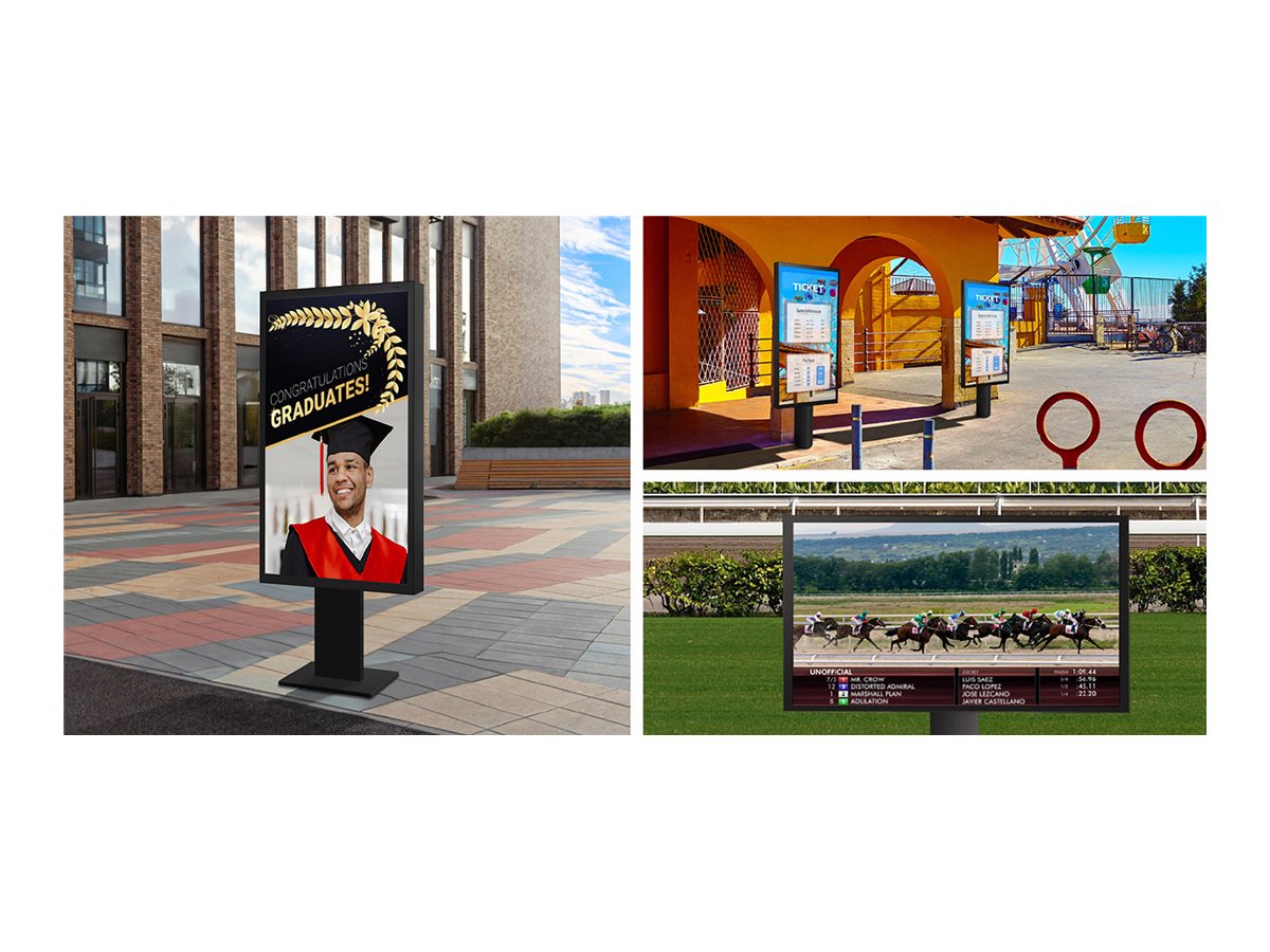 LG Outdoor Display | 55XE3P-B | 55 " | Landscape/Portrait | 24/7 | webOS | Wi-Fi | 9 ms | 178 ° | 178 ° | 3500 cd/m²