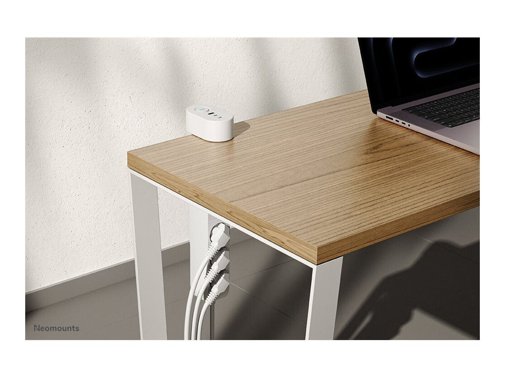 Neomounts | Desk socket with clamp and USB-C and USB-A ports - Quick charge | DS22-840WH6