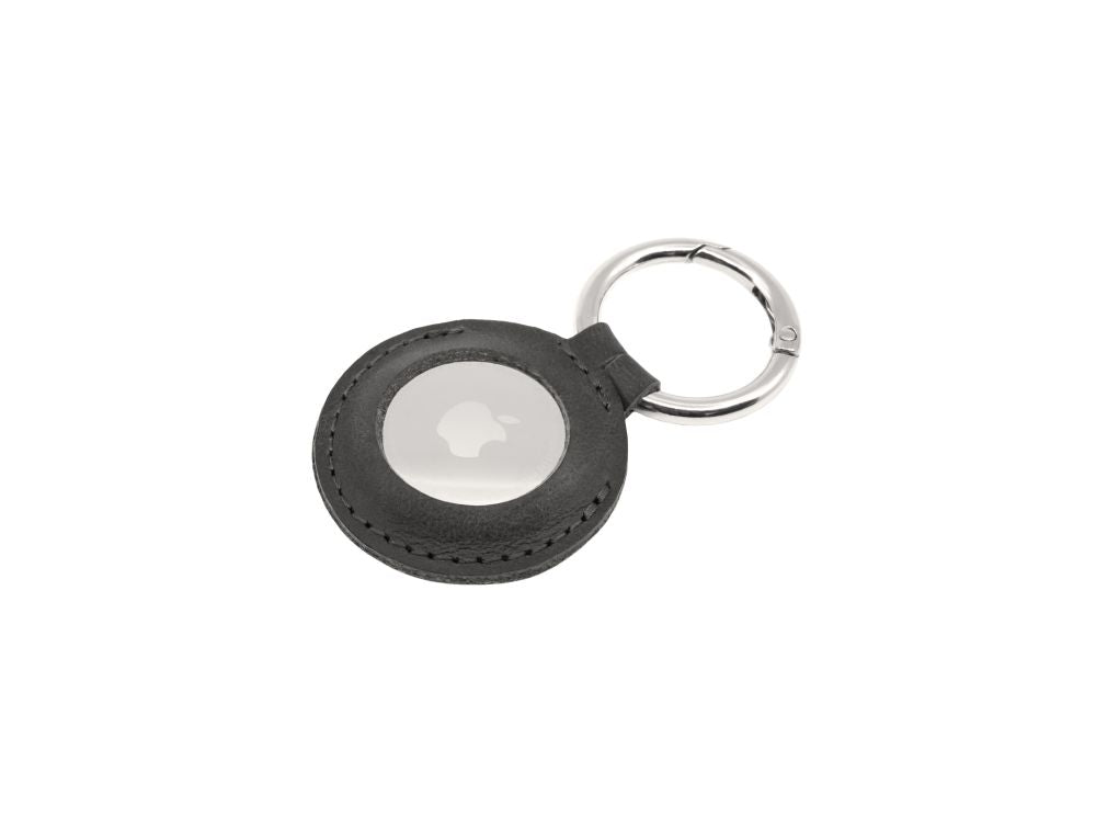 Fixed | Case for AirTag | Genuine cowhide | Black