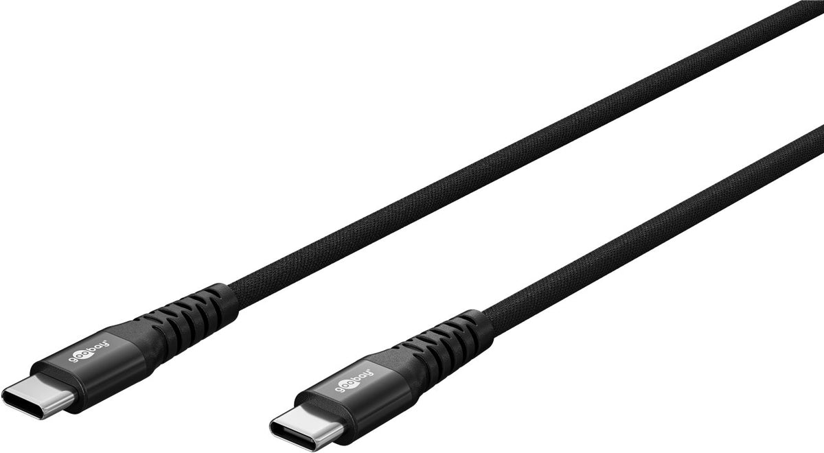 Goobay | USB-C Supersoft Textile Cable with Metal Plugs | 73954