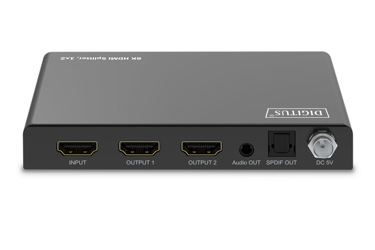 Digitus 8K HDMI Splitter, 1x2 | DS-55339 | Black