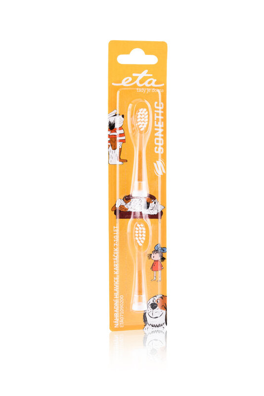 ETA | Toothbrush replacement for ETA0710 | Heads | For kids | Number of brush heads included 2 | Number of teeth brushing modes Does not apply | White
