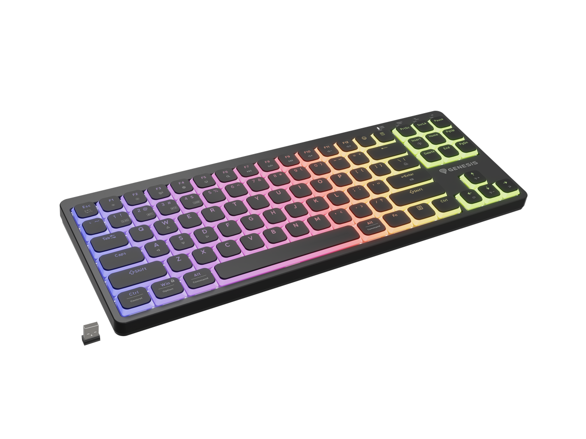 Genesis Thor 430 TKL | Gaming Keyboard | Wireless | Bluetooth | US | Linear | Black