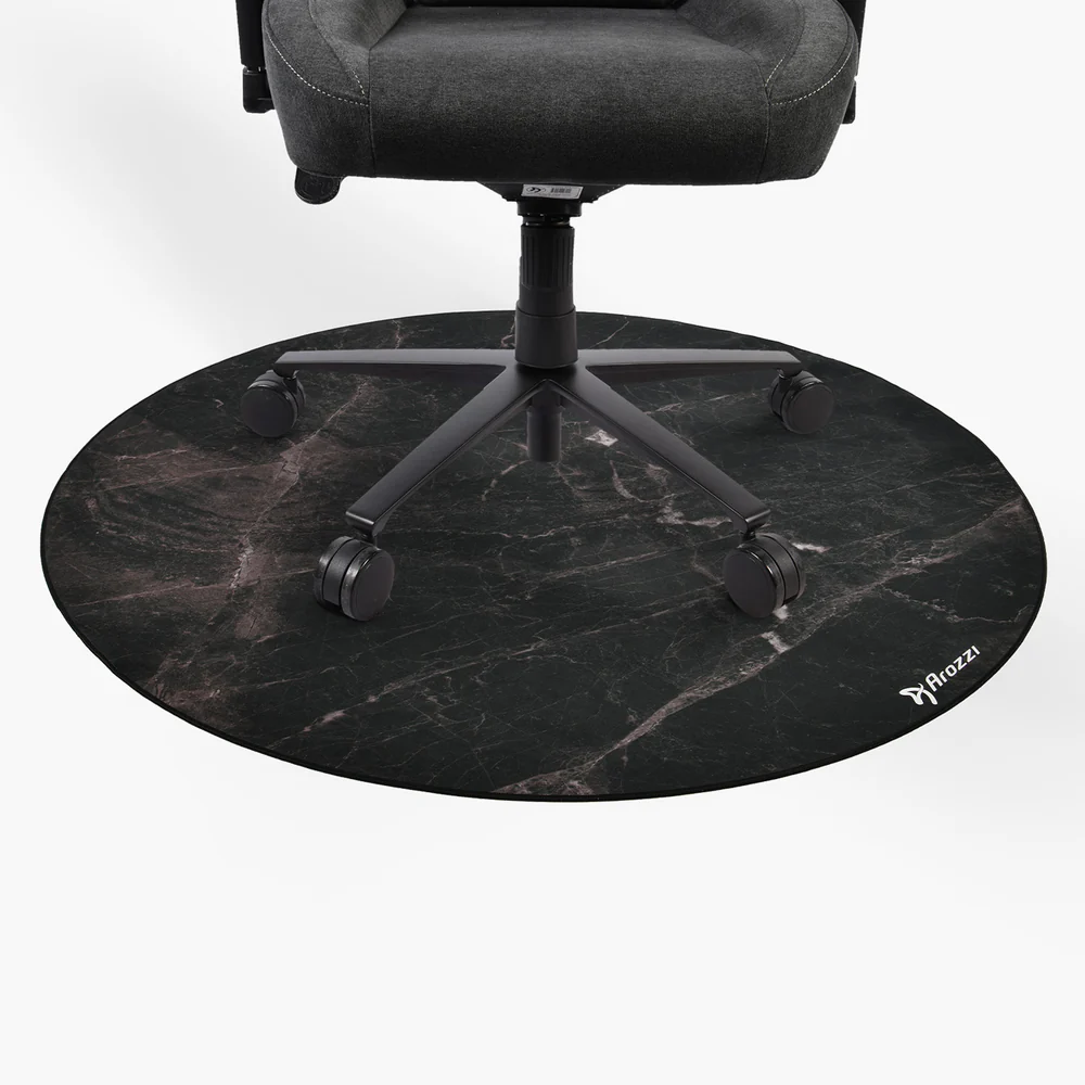 Arozzi Zona Round Floor Pad | Black Marble