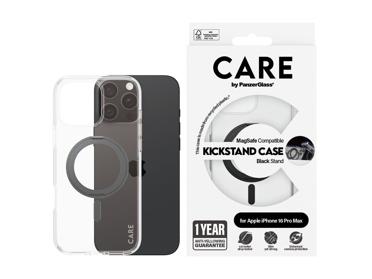 CARE Back cover | Apple | iPhone 16 Pro Max | Recycled plastic | Transparent