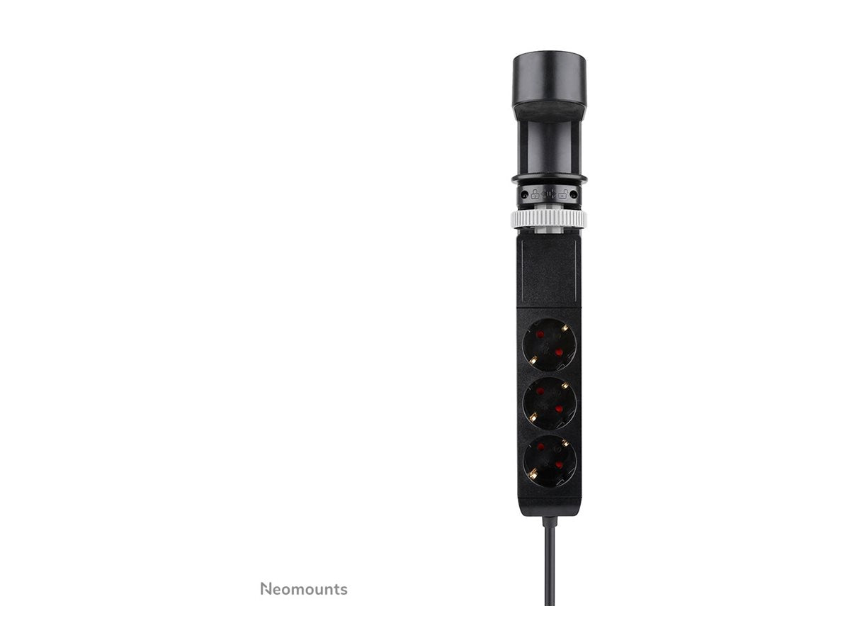 Neomounts | Desk socket with clamp and USB-C and USB-A ports - Quick charge | DS22-840BL6