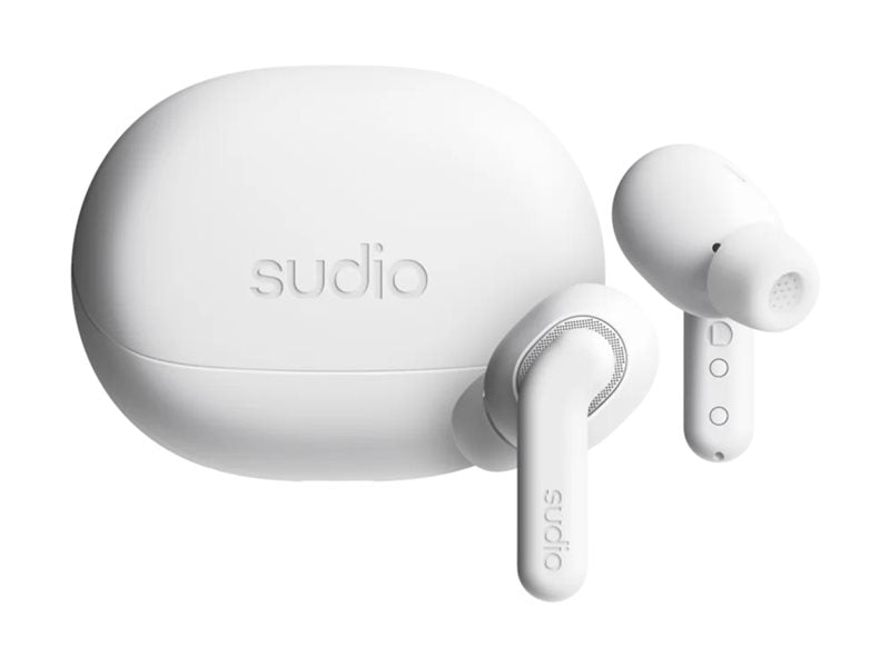 Sudio Earbuds | E4 Pro | Bluetooth | In-ear | Microphone | Cloud White | Noise canceling | Noise reduction