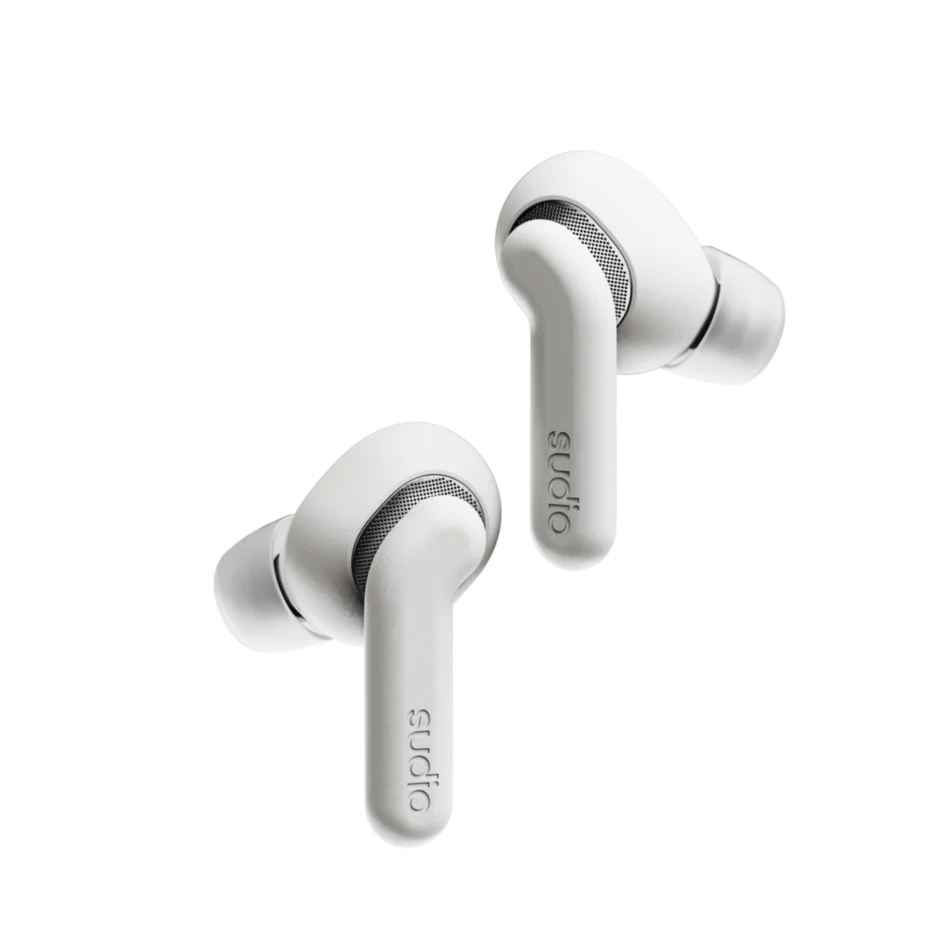 Sudio Earbuds | E4 Pro | Bluetooth | In-ear | Microphone | Cloud White | Noise canceling | Noise reduction