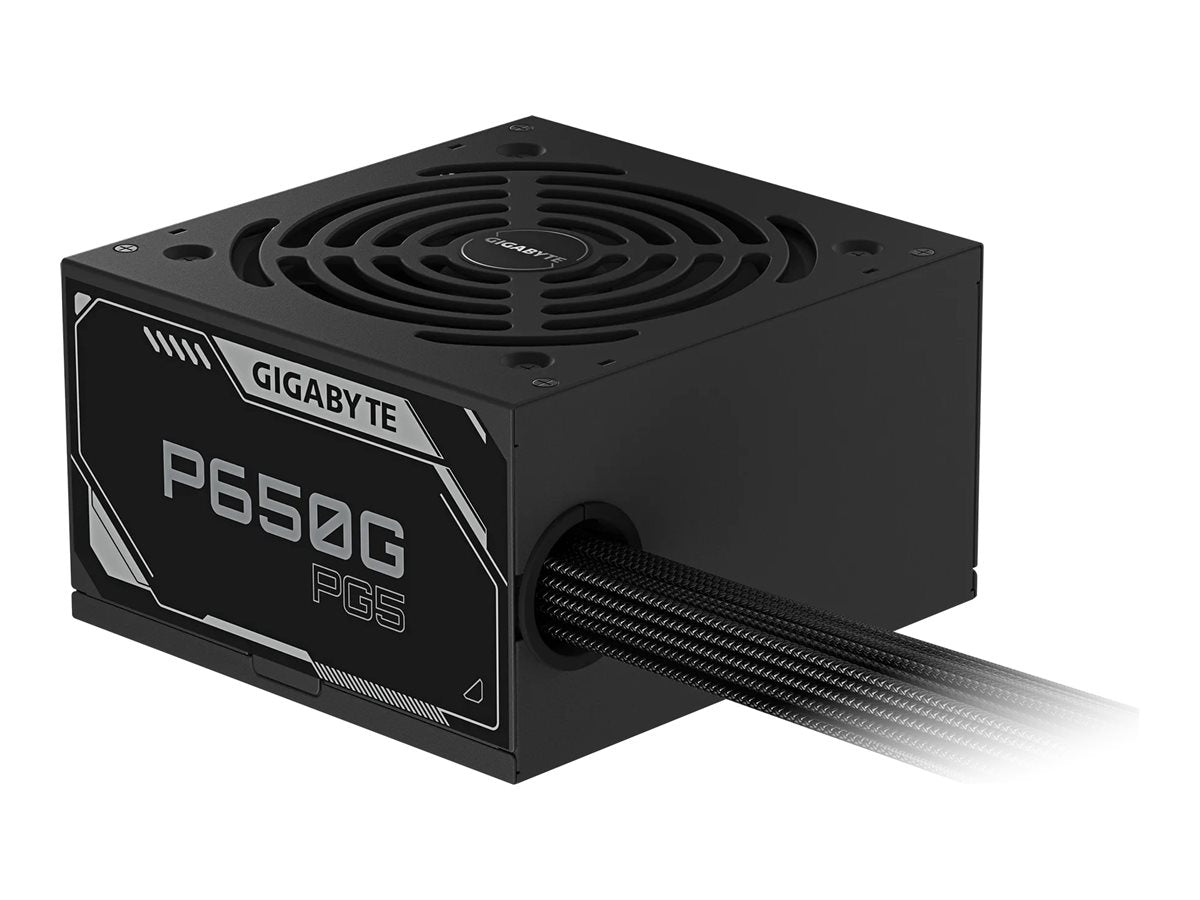 Gigabyte Power Supply | Processor family AMD | P650G PCIE 5.1 | 650 W | Processor socket AM4 | DDR4 DIMM | Memory slots 2 | Supported hard disk drive interfaces SATA, M.2 | Number of SATA connectors 4 | Chipset AMD A520 | Micro ATX