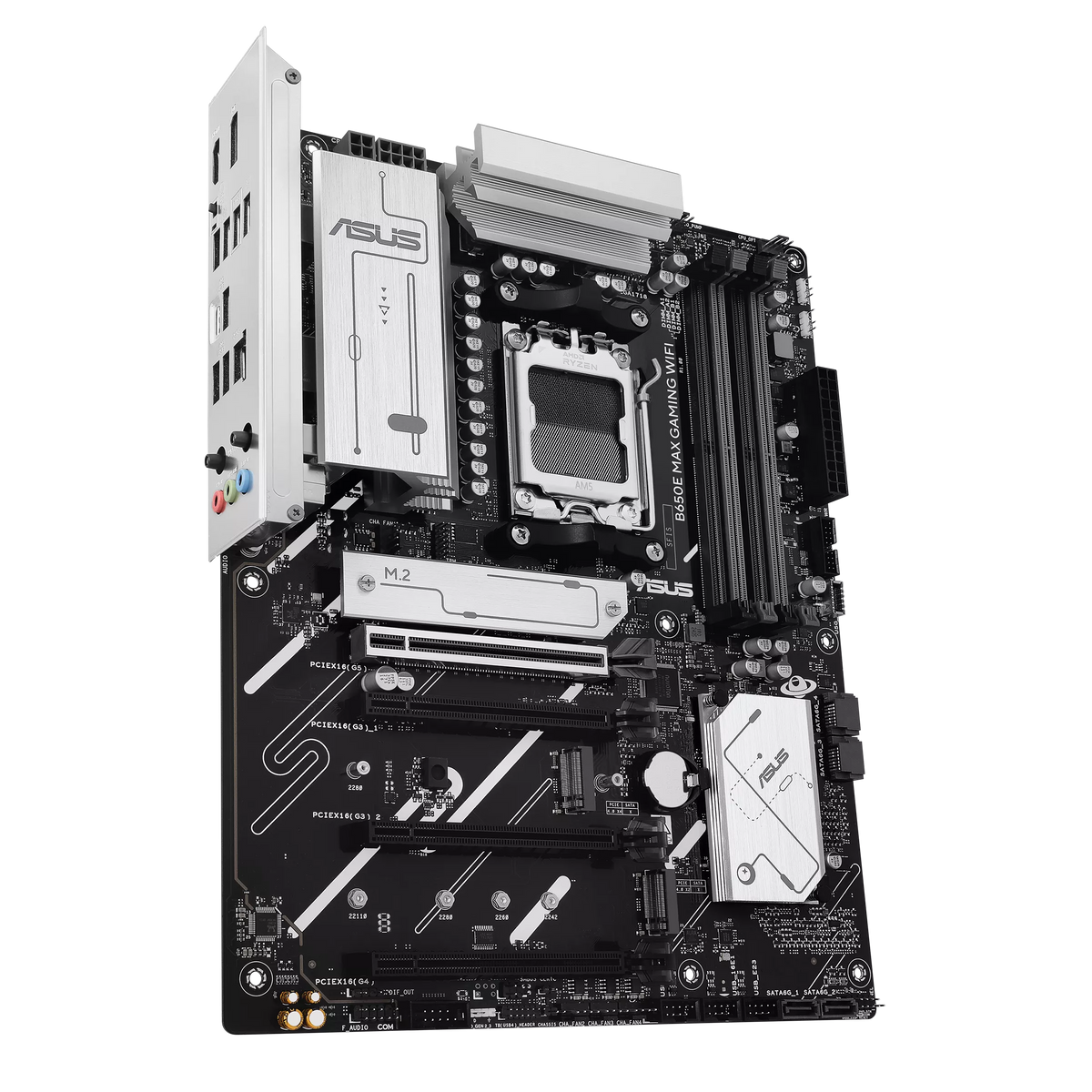 Asus B650E MAX GAMING WIFI | Processor family AMD | Processor socket AM5 | DDR5 | Supported hard disk drive interfaces SATA, M.2 | Number of SATA connectors 4