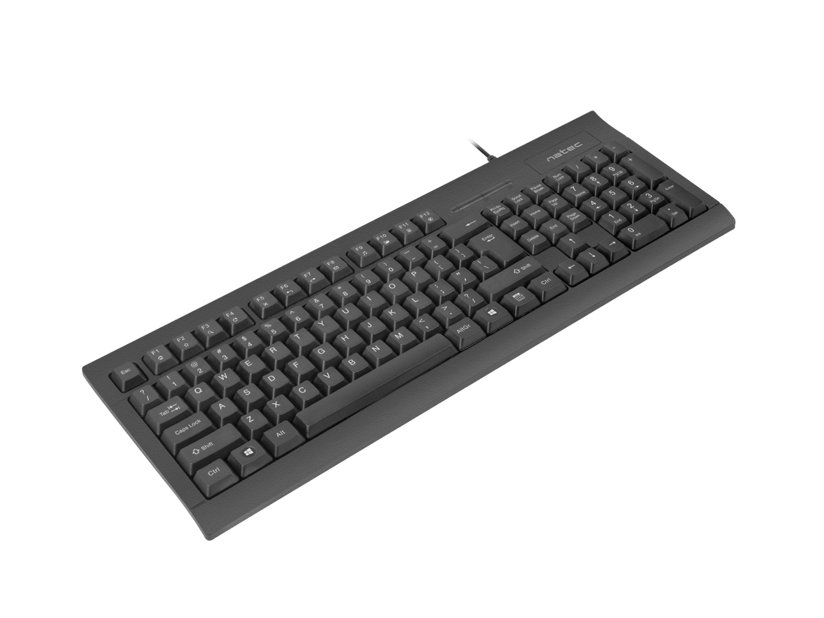 Natec | Moray | Keyboard with Smart ID card reader | Wired | US | Black