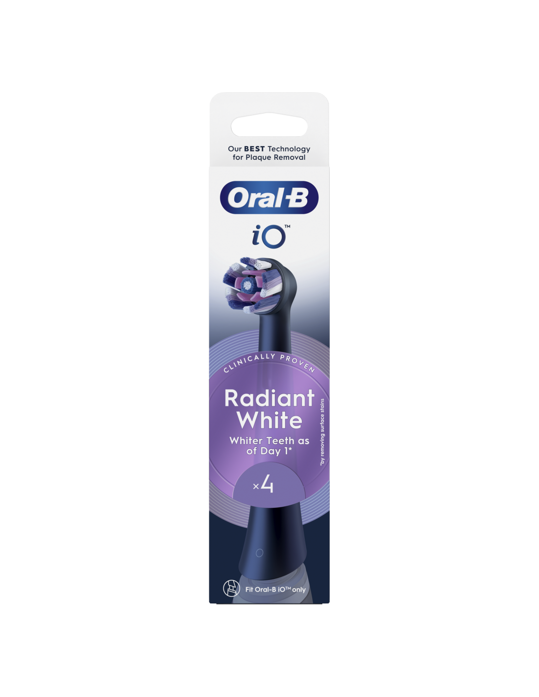 Oral-B | Replaceable toothbrush heads | iO Whitening | Heads | For adults | Number of brush heads included 4