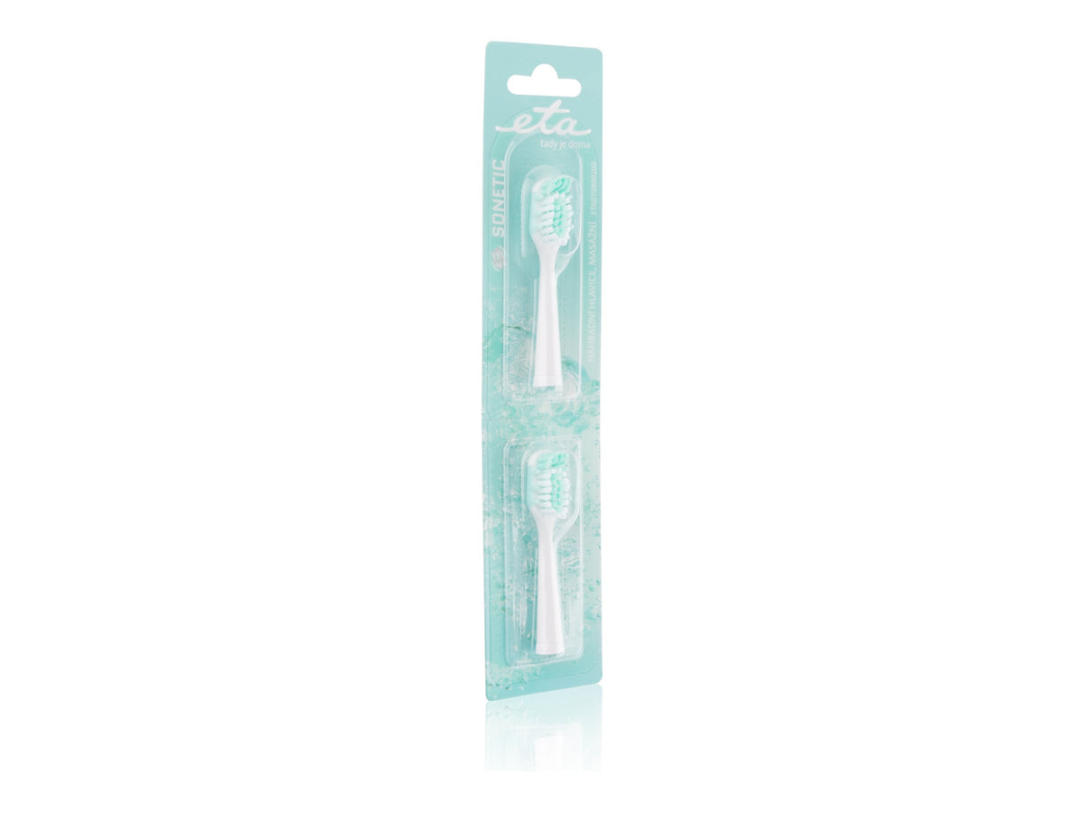 ETA | Toothbrush replacement for ETA0709 | Heads | For adults | Number of brush heads included 2 | Number of teeth brushing modes Does not apply | White
