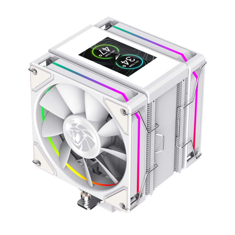 Gamemax CPU Air Cooler | SIGMA 620 LCD WH | White