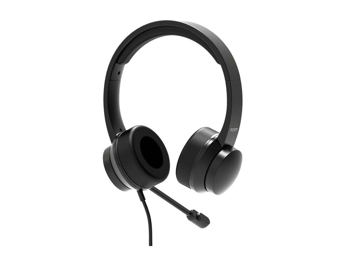 PORT CONNECT | USB Comfortable Stereo Office Microphone Headset | Built-in microphone | Wired | Black