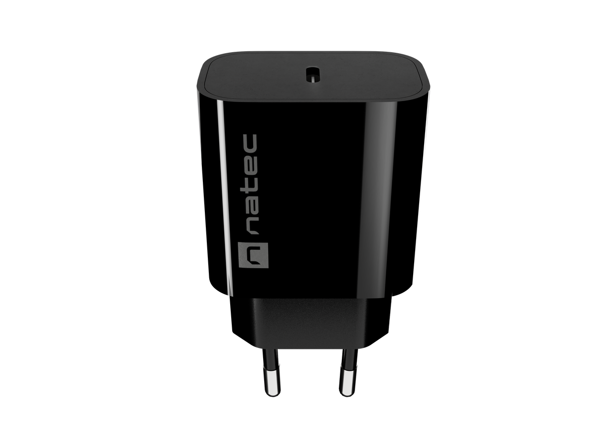 Natec Ribera USB Charger 1X USB-C 20W, Black