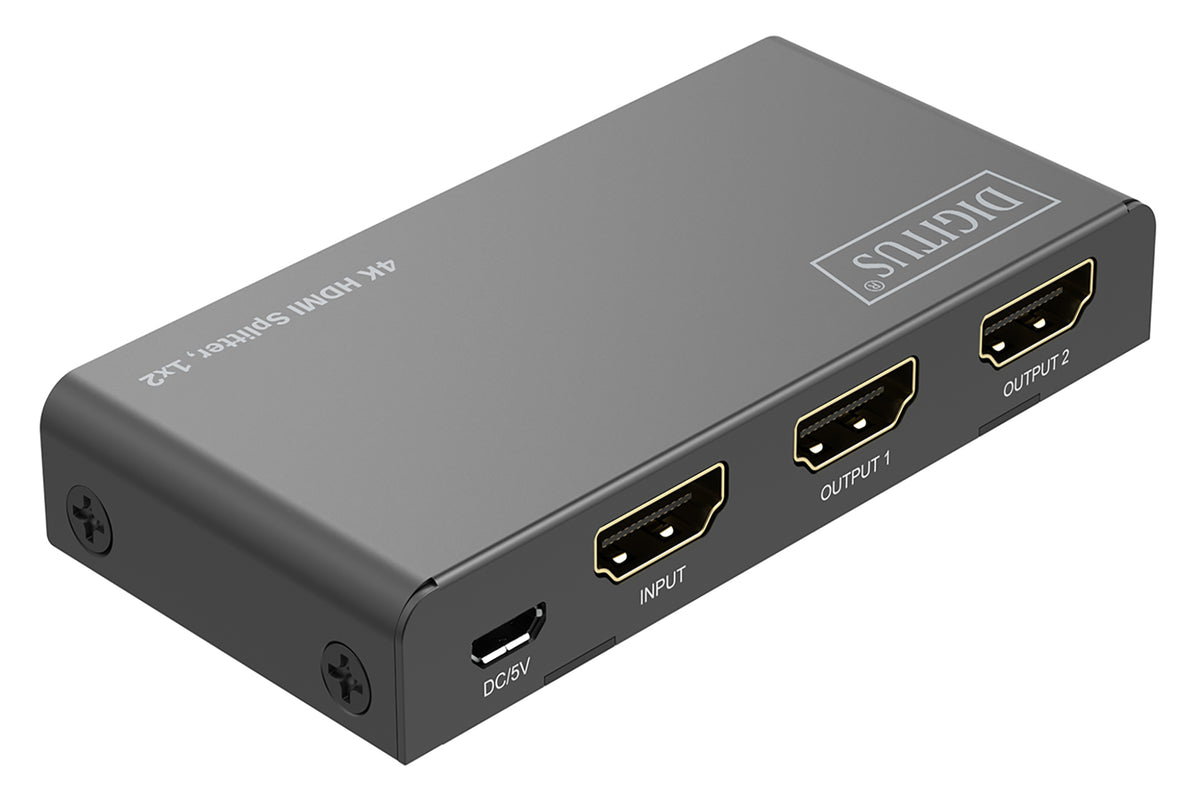 Digitus 4K HDMI Splitter, 1x2 | DS-55336 | Black