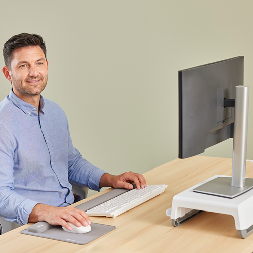 Fellowes | Breyta Palm Wrist Rest | Grey