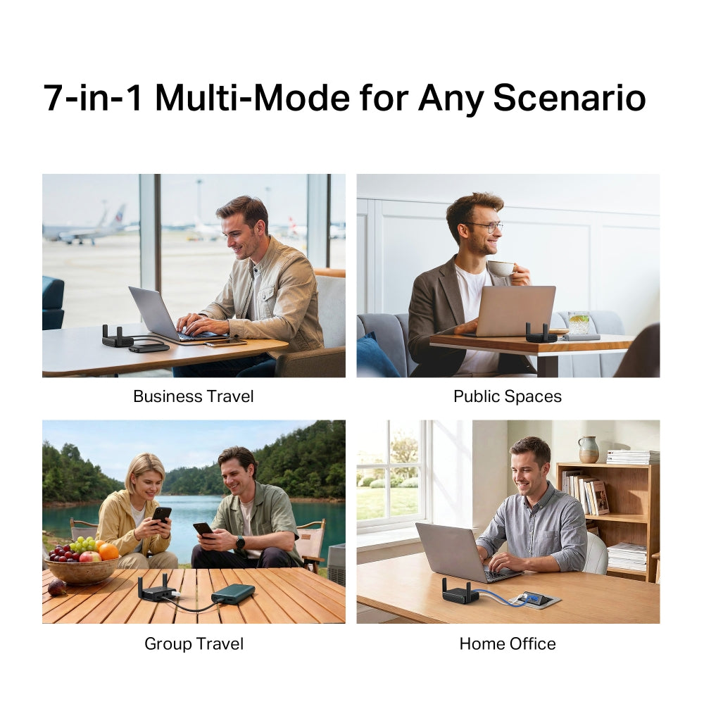 Mercusys AX3000 Travel Router | MR84X-Travel | 802.11ax | 574/2402 Mbit/s | 10/100/1000 Mbit/s | Mesh Support No | MU-MiMO No | No mobile broadband | Antenna type External Omni-directional | 1