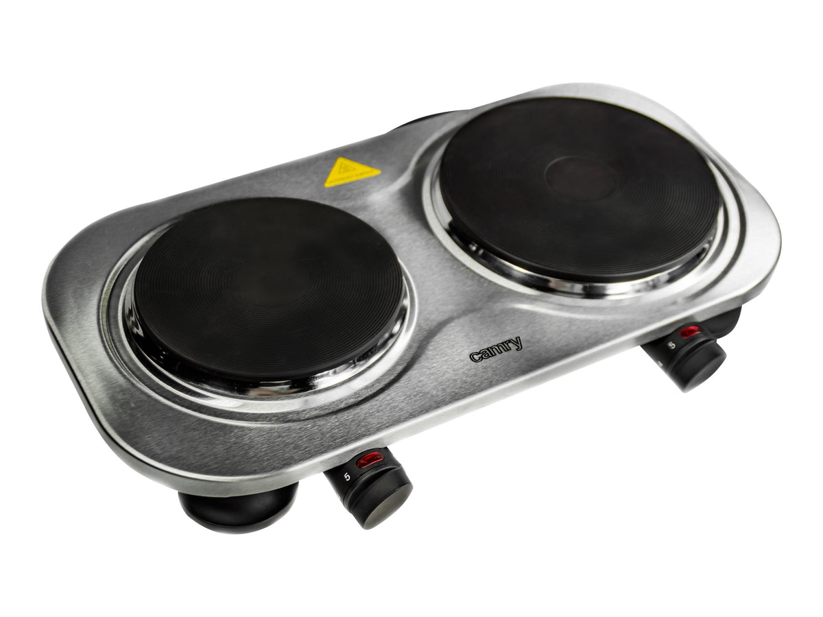 Camry | CR 6511 | Number of burners/cooking zones 2 | Rotary knobs | Electric | Stainless steel