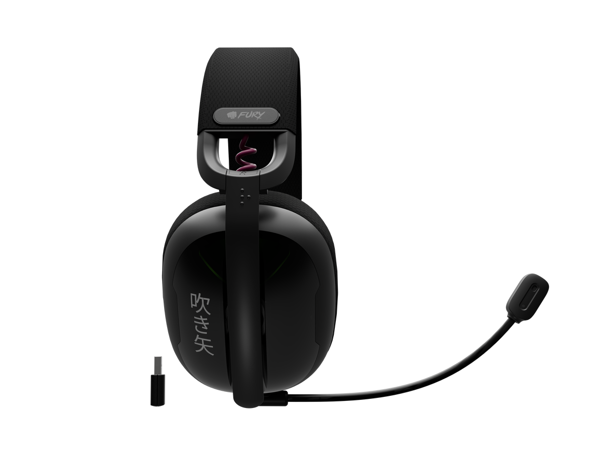Fury | Gaming Headset | Fukiya F6 | Bluetooth | Over-Ear | Microphone | Black