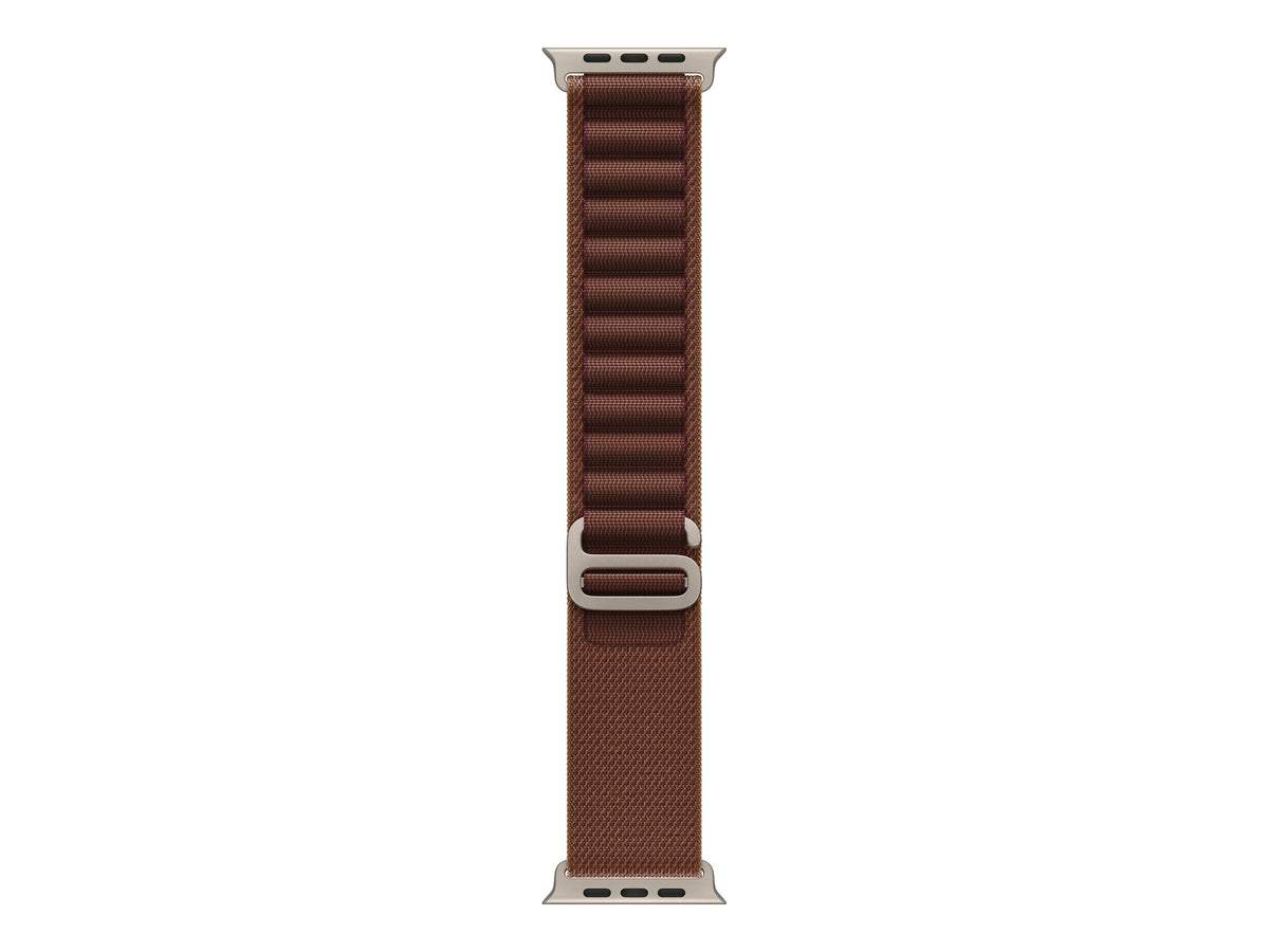 APPLE 49mm Burgundy Alpine Loop - Small - Natural Titanium Finish | Apple