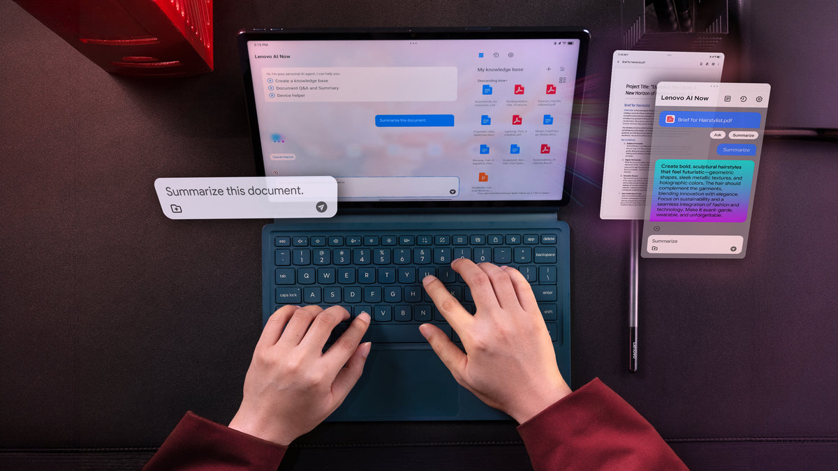 Lenovo | Yoga Tab Plus Wi-Fi (without power adapter) | ZAEG0018NL | 12.7 " | Tidal Teal | LTPS | 2944 x 1840 pixels | Qualcomm | Snapdragon 8 Gen 3 Mobile Platform | 16 GB | Soldered LPDDR5x | 256 GB | Wi-Fi | Front camera | 13 MP | Rear camera | 13 MP |