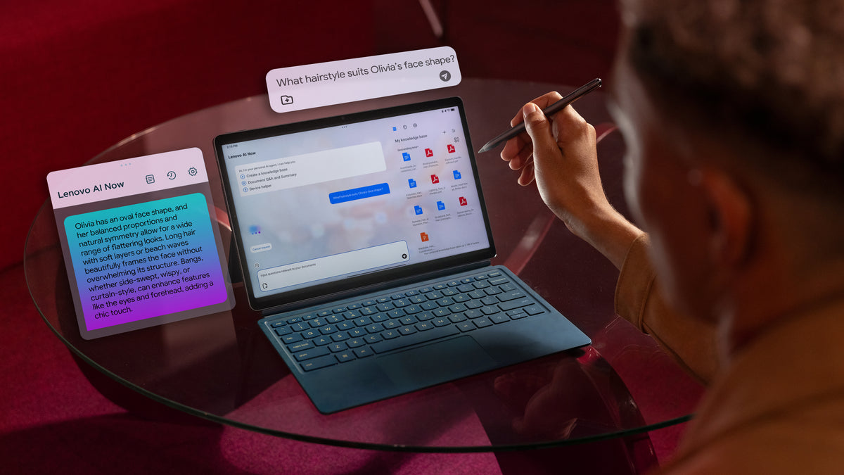Lenovo | Yoga Tab Plus Wi-Fi (without power adapter) | ZAEG0018NL | 12.7 " | Tidal Teal | LTPS | 2944 x 1840 pixels | Qualcomm | Snapdragon 8 Gen 3 Mobile Platform | 16 GB | Soldered LPDDR5x | 256 GB | Wi-Fi | Front camera | 13 MP | Rear camera | 13 MP |